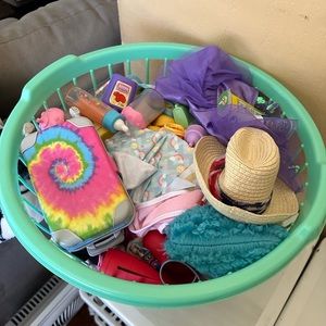 Huge package of doll clothes